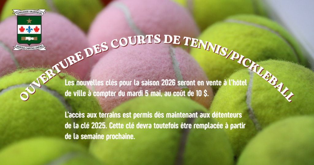 ouverture des courts de tennispickleball