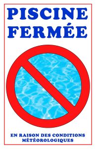 fermé cond. météo