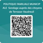 qrcode pour politique familiale municipale sondage auprès des citoyens de terrasse vaudreuil