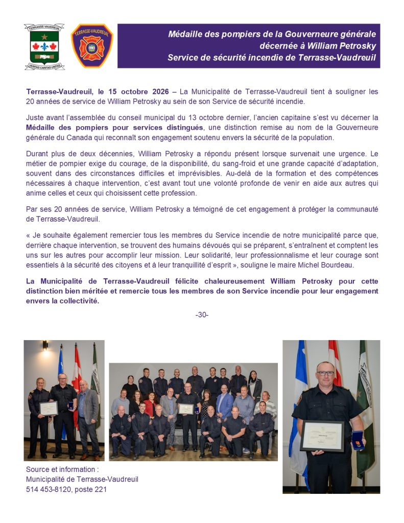 20 ans service pompier petrosky (2026)
